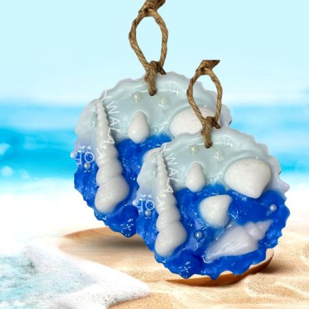 Handcrafted Fresh Aura Agate Soy Wax Sachet Set of 2